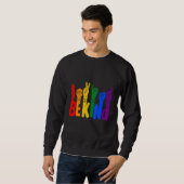 LGBT Be Kind Gebarentaal Trui (Voorkant volledig)