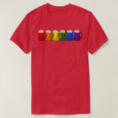 Lgbt Beer Mok Proud Lgbetq Ally Mannen Vrouwen Gay T-shirt (Design voorkant)