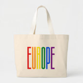 LGBT Berlin Gay Pride Rainbow LGBTQ-ondersteuning Grote Tote Bag (Voorkant)