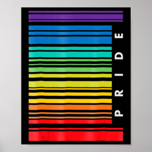 LGBT-bewustmakingsmaand streepjescode pansexual Pr Poster