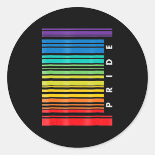 LGBT-bewustmakingsmaand streepjescode pansexual Pr Ronde Sticker