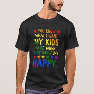 LGBT Bewustzijn Ouders Moeder Vader Gay Les Trans  T-shirt