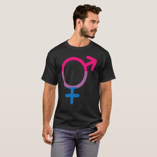 Lgbt Bi Pride Proud Bisexual Bisexuality Flag T-shirt (Voorkant volledig)