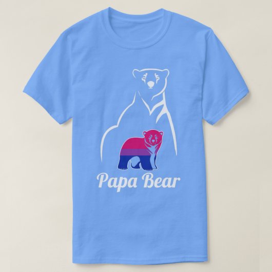 LGBT Bisexual Papa Beer Bi Pride Flag T-shirt (Design voorkant)