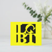 LGBT Black Pop Briefkaart (Staand voorkant)