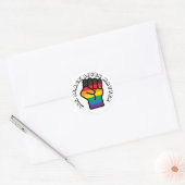 LGBT Black Pride Alle levens zijn belangrijk Ronde Sticker (Envelop)