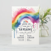 LGBT bruiloft uitnodiging (Staand voorkant)