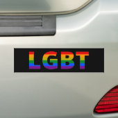 Lgbt Bumpersticker (Op auto)