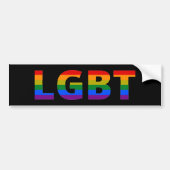 Lgbt Bumpersticker (Voorkant)