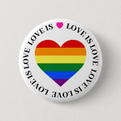 LGBT Button Badge - Liefde is Liefde (Voorkant)