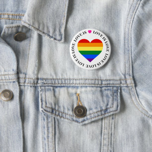 LGBT Button Badge - Liefde is Liefde