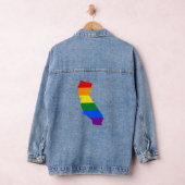 LGBT California, Amerikaanse staat vlag kaart Denim Jacket (Hangar)