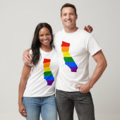 LGBT California, US State flag map T-Shirt (Unisex)