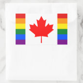 LGBT Canada Rechthoekige Sticker (Tas)