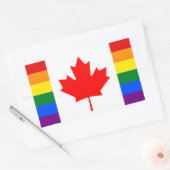 LGBT Canada Rechthoekige Sticker (Envelop)
