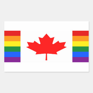 LGBT Canada Rechthoekige Sticker