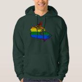 LGBT Canadian pride map Sweatshirt (Voorkant)