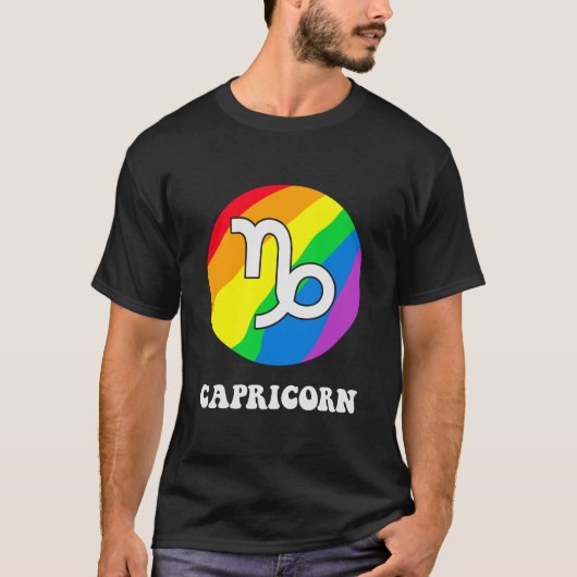 Lgbt Capricorn T-shirt (Voorkant)