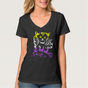 Lgbt Cat Dj Music Derde Gendergelijkheid Pride Nie T-shirt