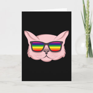 LGBT Cat met zonnebril LGBT Pride Month LGBTQ Kaart