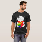 LGBT China Kat Bondgenoot Dierensteun T-shirt (Voorkant volledig)