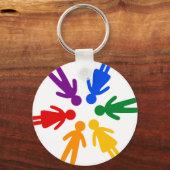 lgbt cirkel sleutelhanger (Voorkant)