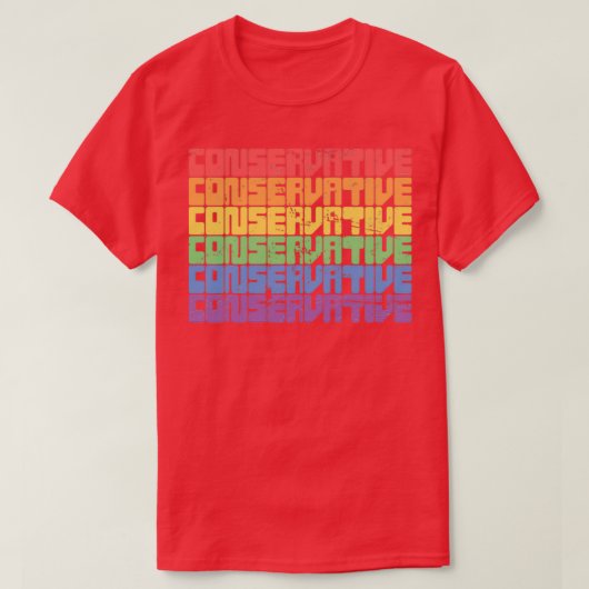 LGBT Conservative Gay Republican  T-shirt (Design voorkant)