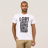 LGBT Conservative PISTOLEN Trump T-Shirts (Voorkant volledig)
