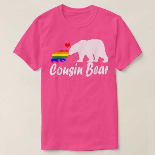 Lgbt Cousin Beer Gay Pride Equal Rights Rainbow 35 T-shirt (Design voorkant)