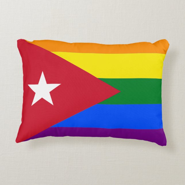 LGBT Cuba Decoratief Kussen (Achterkant)