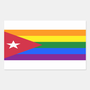 LGBT Cuba Rechthoekige Sticker