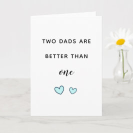 LGBT-dads Homofietjes Dag Twee leuke moderne  Kaart