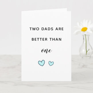 LGBT-dads Homofietjes Dag Twee leuke moderne Kaart