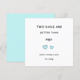 LGBT-dads Homofietjes Dag Twee leuke moderne Kaart