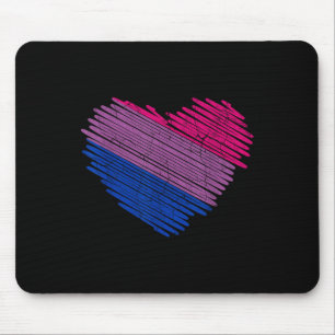 Lgbt De Biual Pride Vlag Hart Pride Regenboog _1 Muismat