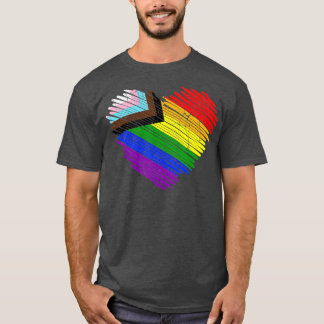 LGBT de moderne geprivilegieerde vlag Harde Pride T-shirt