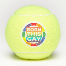 LGBT De Pride Maand met Rainbow Born deze homo Tennisballen