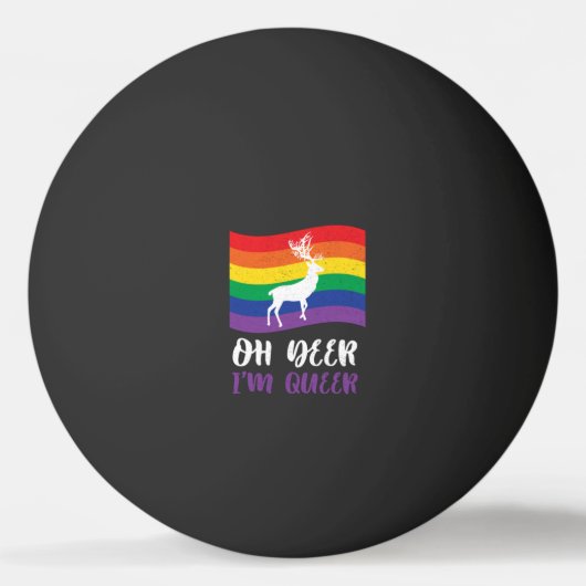 LGBT Deer Pingpongbal (Voorkant)