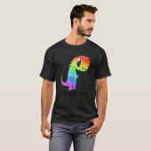 LGBT Dinosaur Rex Gay Pride Dino Allysaurus Rainbo T-shirt (Voorkant volledig)