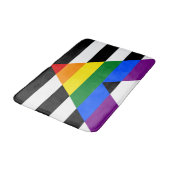 LGBT direct onder de vlag Bathroom Mat (Gekanteld)