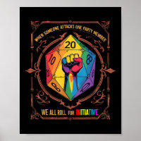 Lgbt Dnd Shirt Als Iemand Een Partijlid Aanvalt
