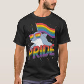 Lgbt Dolphin Gay Pride Lgbtq Rainbow Flag Sunglass T-shirt (Voorkant)