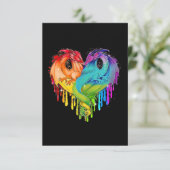 LGBT Dragon RSVP Kaartje (Staand voorkant)