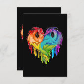 LGBT Dragon RSVP Kaartje (Voorkant / Achterkant)