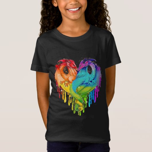 LGBT Dragon T-shirt (Voorkant)