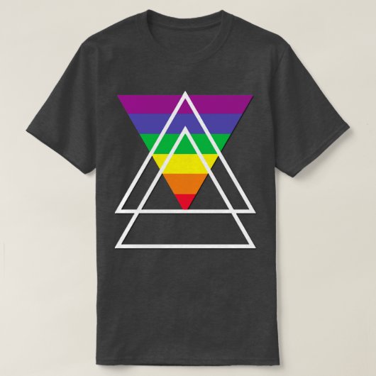 LGBT-driehoek T-shirt (Design voorkant)