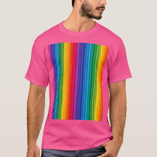 LGBT dunne subtiele moderne regenboogvlag vertical T-shirt