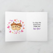 LGBT + Eekhoorn Valentijnsdag Gepersonaliseerde fo Kaart (Binnen)