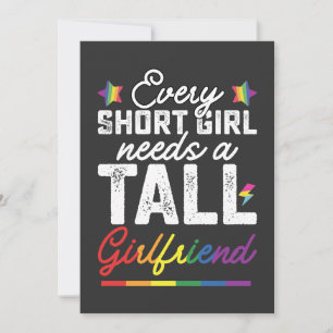 LGBT Elk klein meisje heeft een groot Vriendin nod Kaart