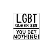 LGBT Fake Money Stamp Rubberstempel (Afrduk)